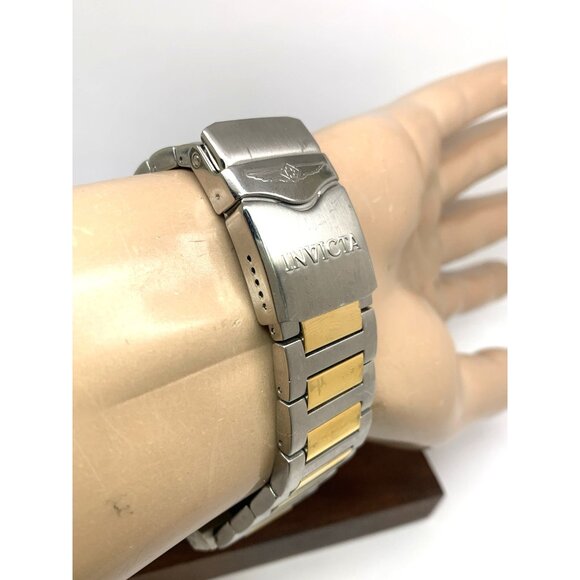 Invicta Men's Watch 28120 Aviator Chronograph Quartz Two Tone Stainless Steel - Picture 11 of 15